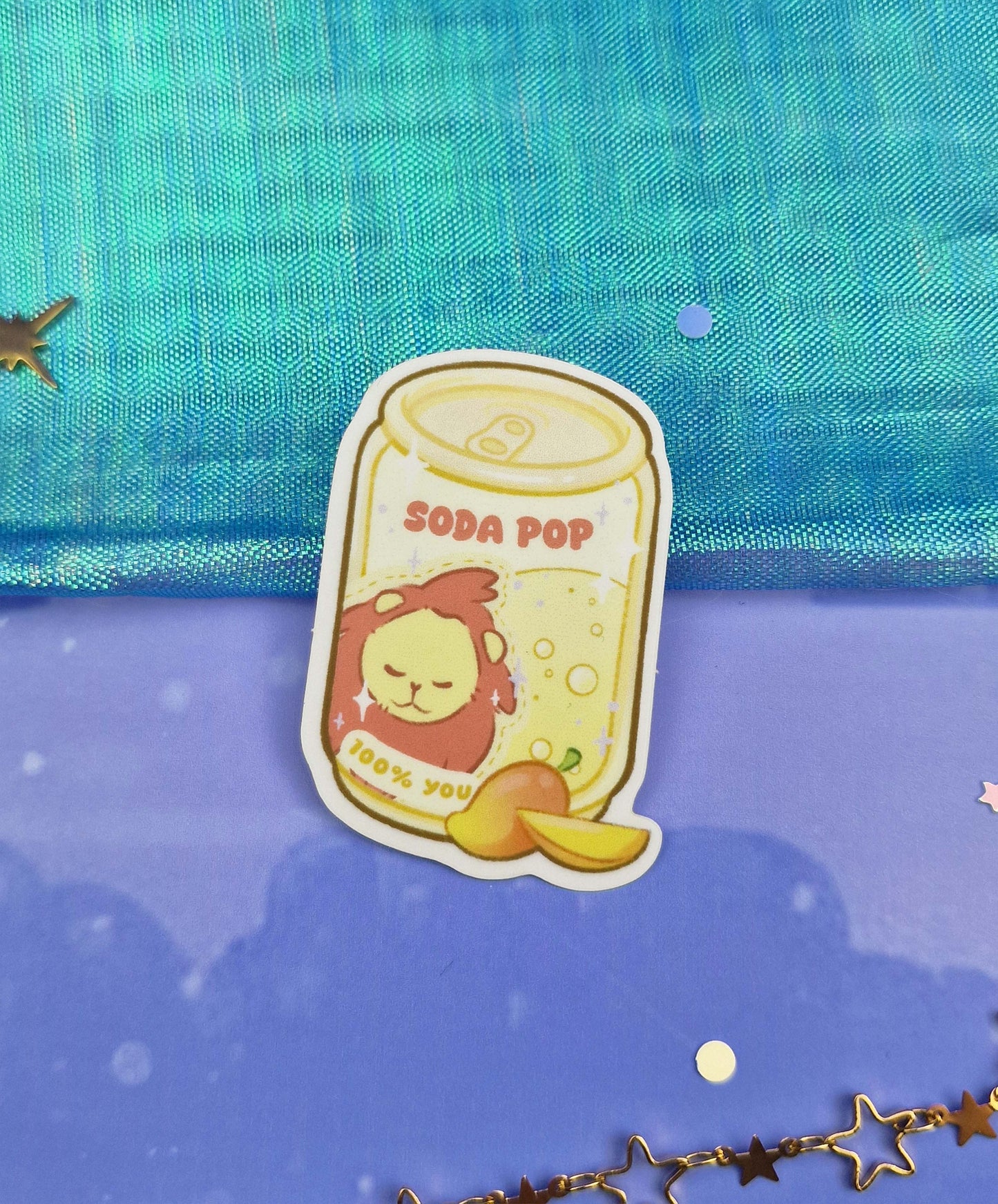 Abby Soda Pop Transparent Sticker | Clear Vinyl | K-pop Demon Hunters Fanart