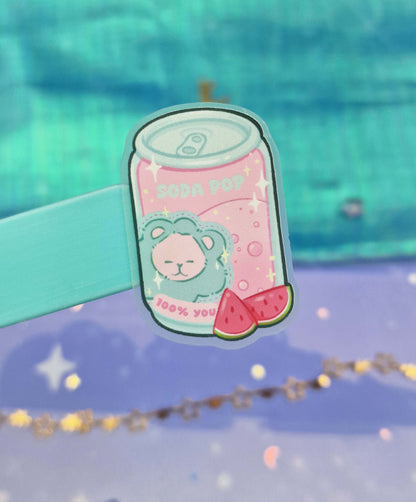 Baby Soda Pop Transparent Sticker | Clear Vinyl | K-pop Demon Hunters Fanart