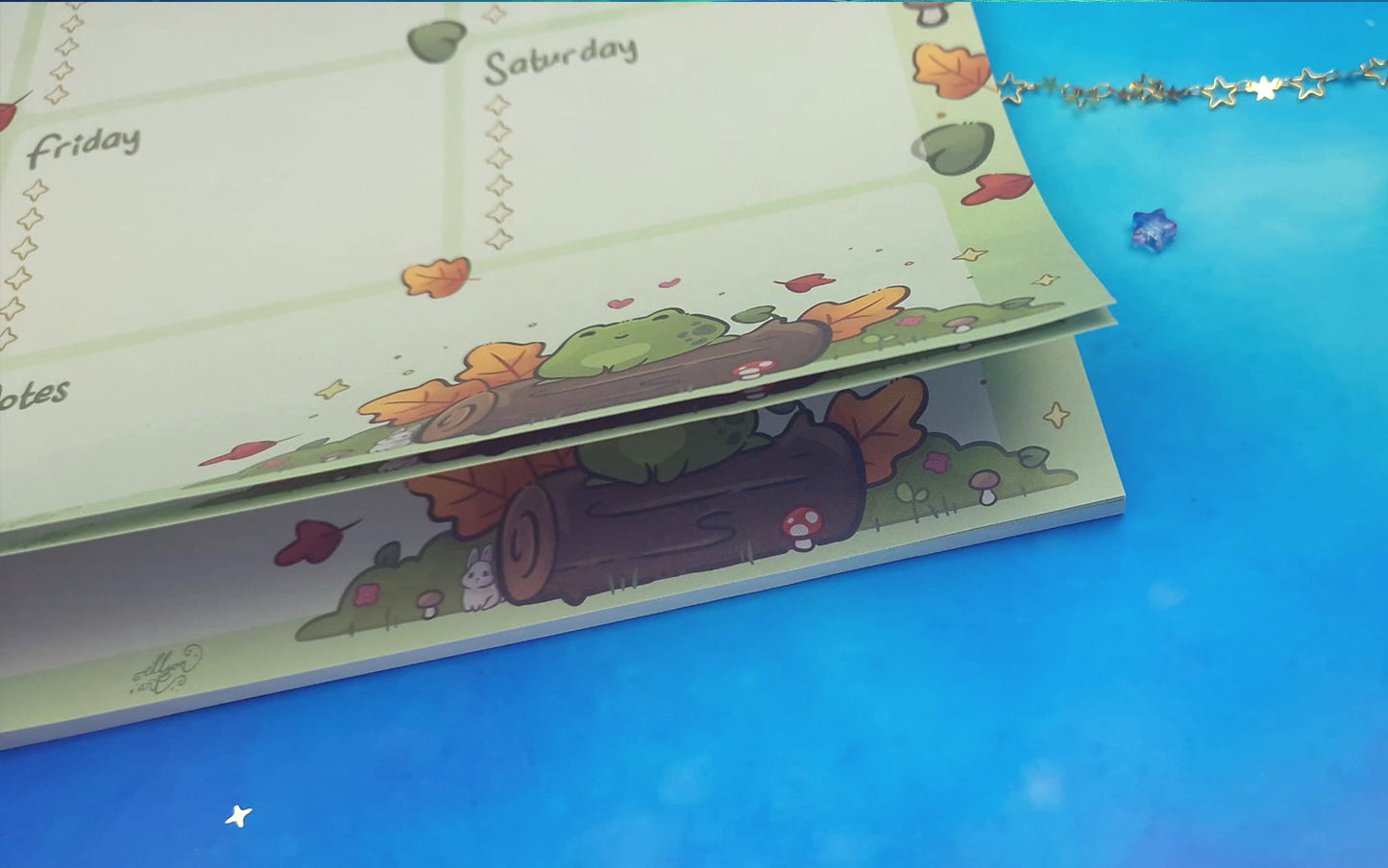 Frojo & Friends | A4 Desk Planner | Cute Stationery Organiser | Frog | Planner Pad | Weekly Schedule