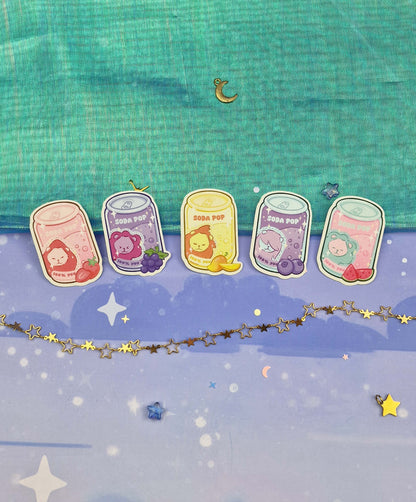 Abby Soda Pop Transparent Sticker | Clear Vinyl | K-pop Demon Hunters Fanart