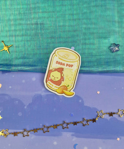 Abby Soda Pop Transparent Sticker | Clear Vinyl | K-pop Demon Hunters Fanart