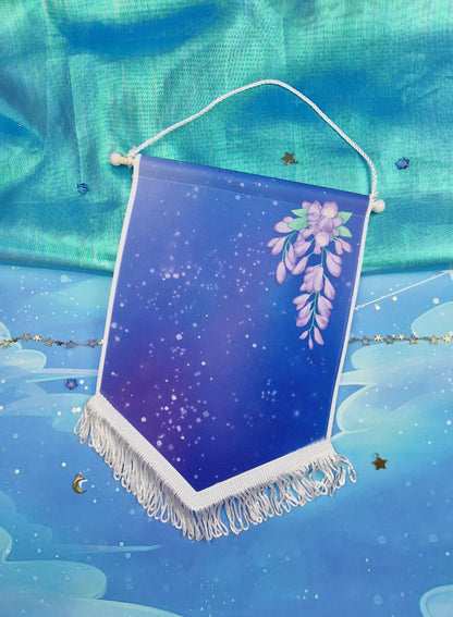 Banner | Flag | ellyonart | Enamel Pin | Lapel Pin | Pin Badge | Collection | Display | Banner | Dawn | Floral | Magical