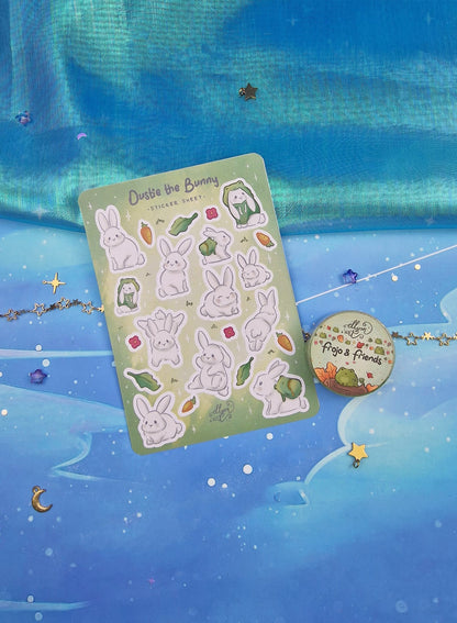 Dustie | Frojo | Bestie Bundle | Bunny Stickers | Frog Washi Tape | Cute Stationery | Kawaii | Scrapbooking | Journaling | Ellyonart