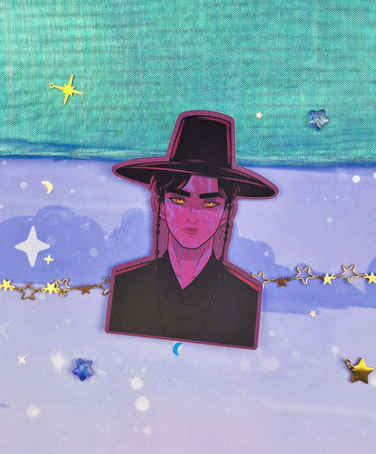 JInu Holographic Sticker: Normal & Demon, K-pop Demon Hunters Fanart