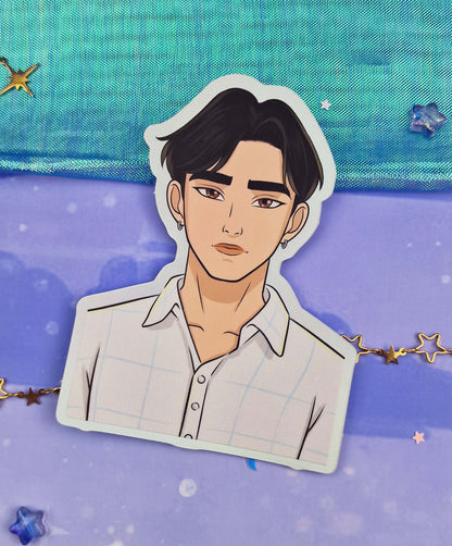 JInu Holographic Sticker: Normal & Demon, K-pop Demon Hunters Fanart
