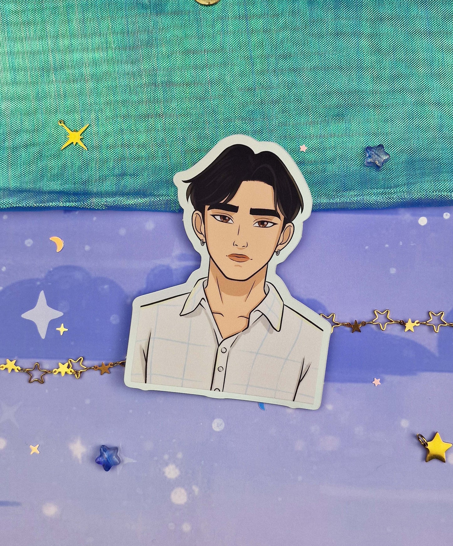 JInu Holographic Sticker: Normal & Demon, K-pop Demon Hunters Fanart