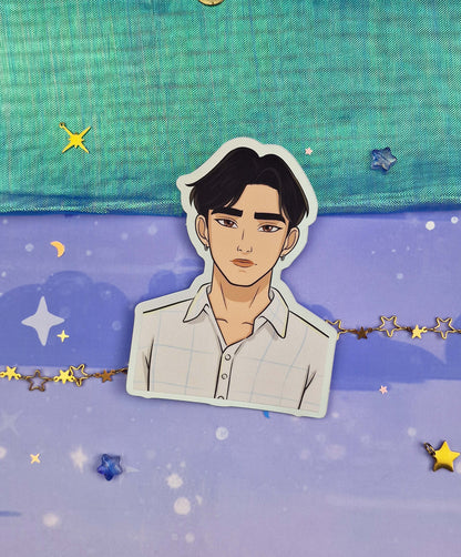 JInu Holographic Sticker: Normal & Demon, K-pop Demon Hunters Fanart