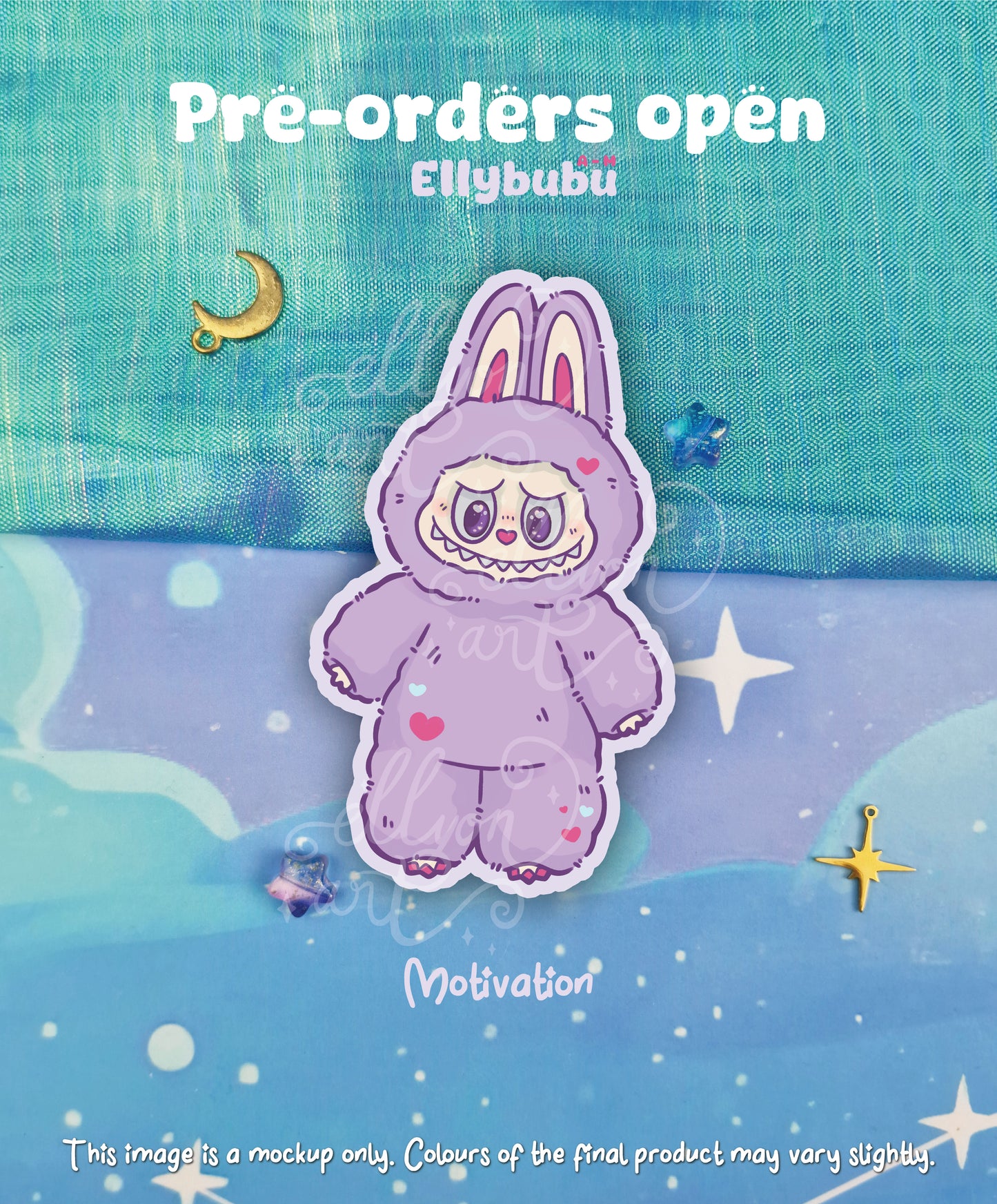 PRE-ORDER: Motivation Ellybubu Holographic Sticker
