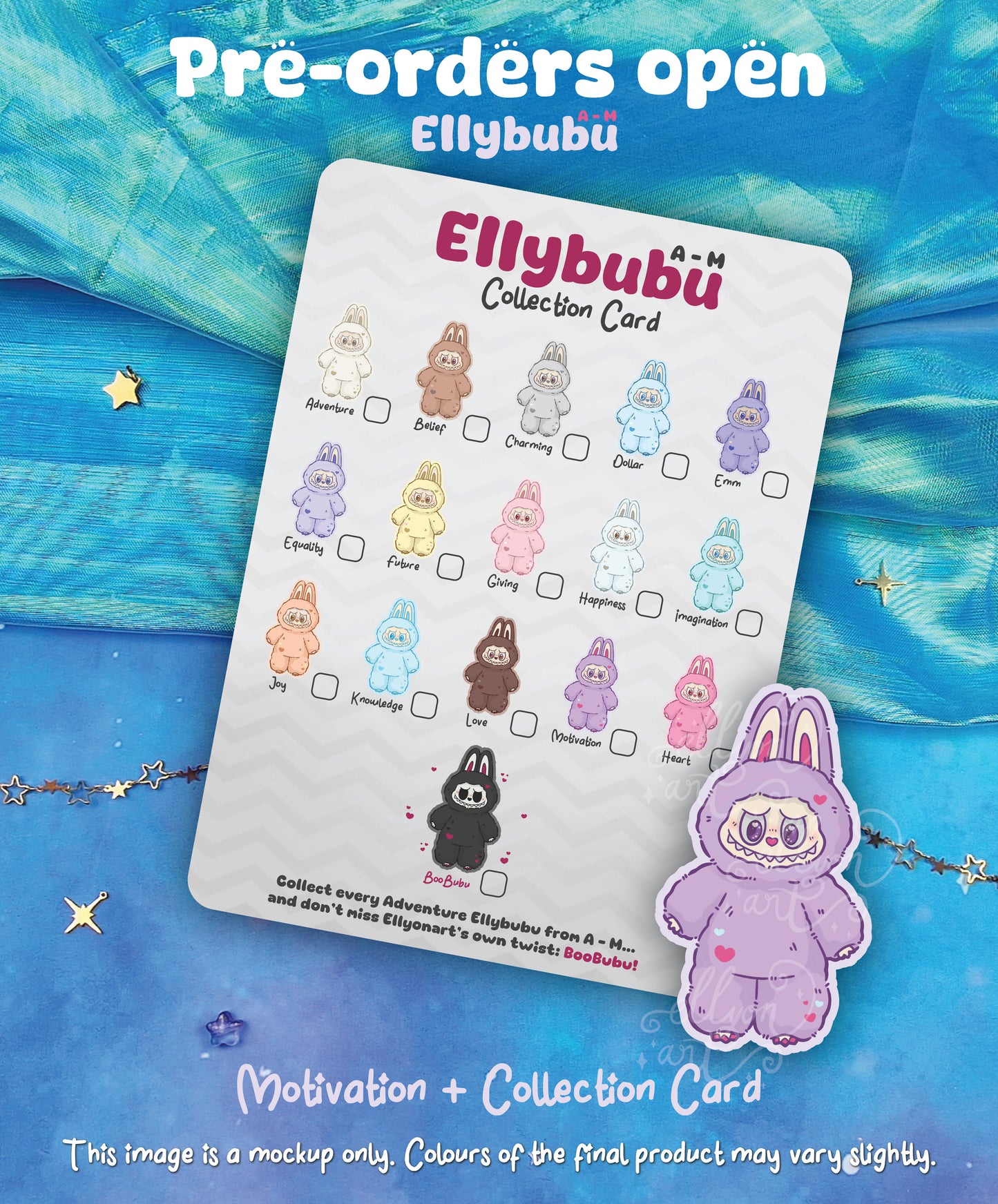PRE-ORDER: Motivation Ellybubu Holographic Sticker
