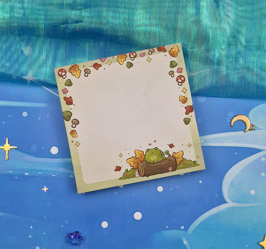 Frojo & Friends | Frog | Memo Pad | Scrapbooking | Journaling | Planning | Decorating | Mushroom | Planner Pad | ellyonart