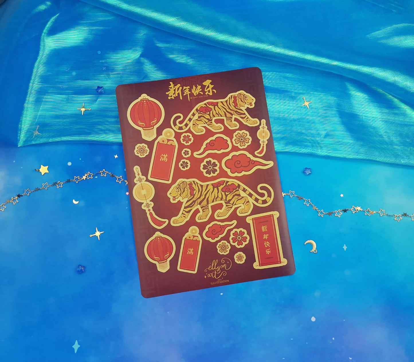 Chinese New Year | Tiger | Traditional | Lunar | Planner | Lucky Coin | Red Envelope | Lantern | Scrapbooking | Stickers