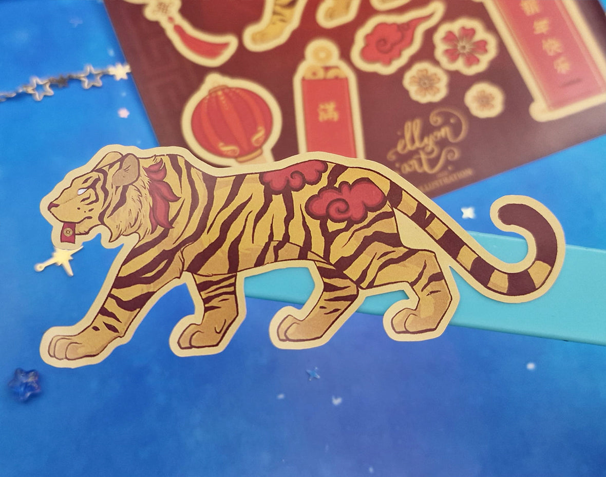 Chinese New Year | Tiger | Traditional | Lunar | Planner | Lucky Coin | Red Envelope | Lantern | Scrapbooking | Stickers