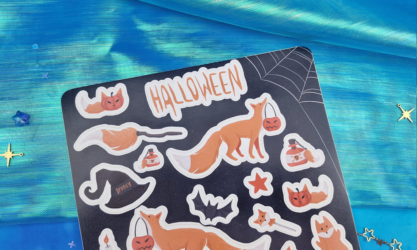 Fox | Halloween | Cute | Spooky | Stickers