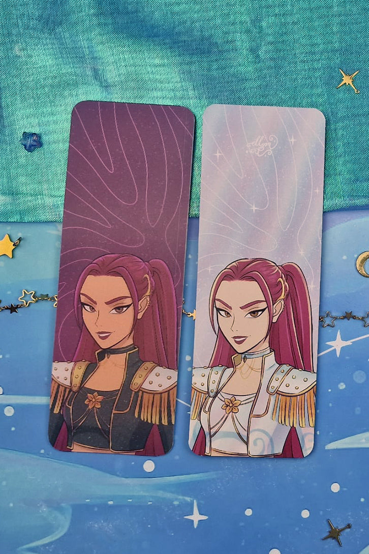 Rumi 3D Lenticular Bookmark | Kpop Demon Hunter Fanart | Dark Outfit Mira | Kpop Bookmark | Kpop Anime Bookmark Gift | Light Outfit Mira