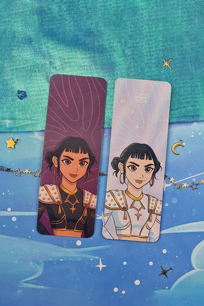 Zoey 3D Lenticular Bookmark | Kpop Demon Hunter Fanart | Light & Dark Zoey | Kpop Bookmark | Anime Bookmark Gift