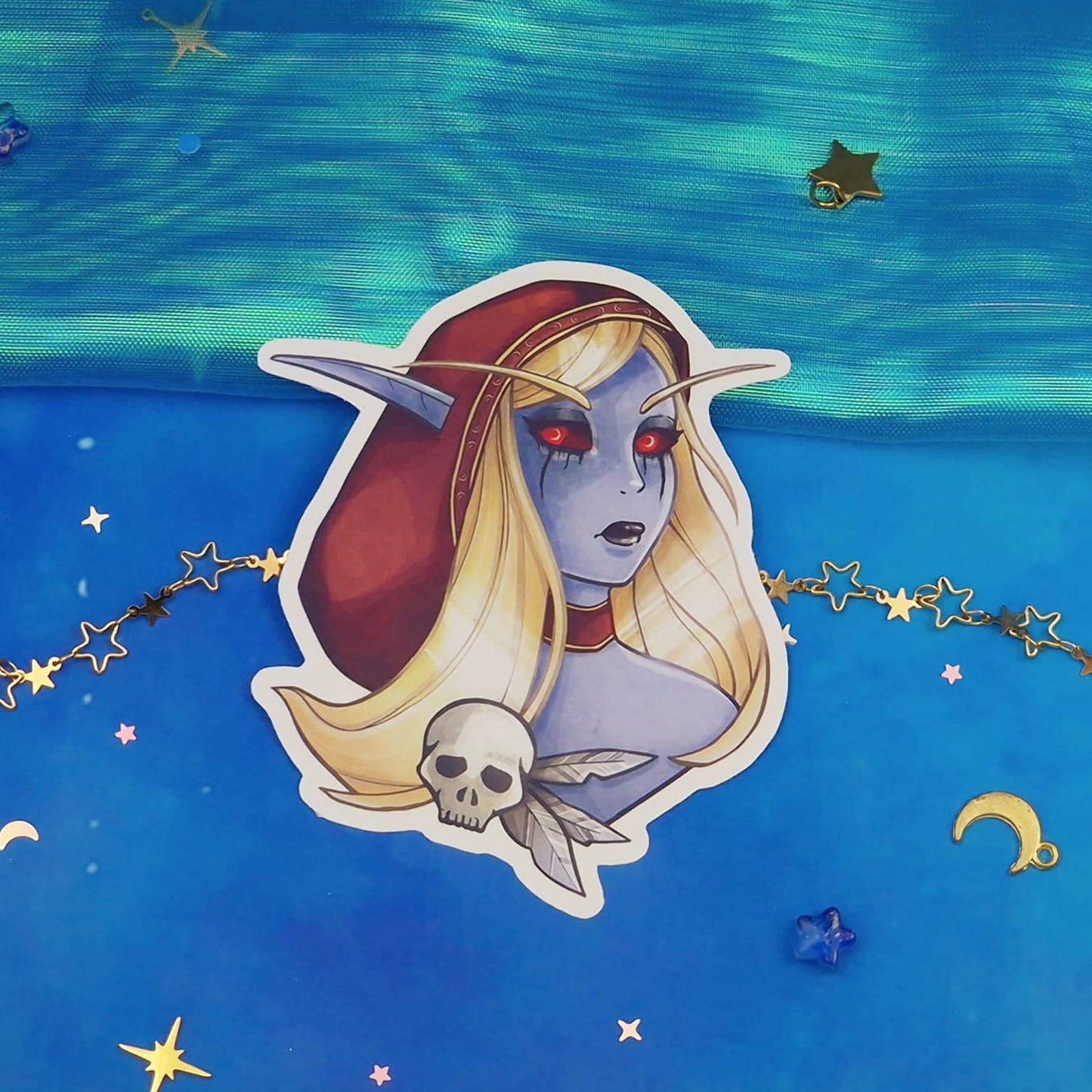 High Elf | Fantasy | Character | game themed | Glossy | Gaming | Ellyonart | Sticker