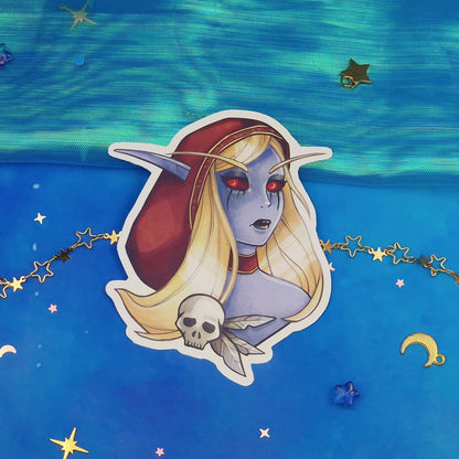 High Elf | Fantasy | Character | game themed | Glossy | Gaming | Ellyonart | Sticker