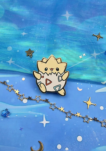 Cute | Collector Pin | Kawaii | Japanese | Anime | Pokemon | Togepi | Lapel Pin | Shiny | Hard Enamel | Lapel | Poképal | ellyonart