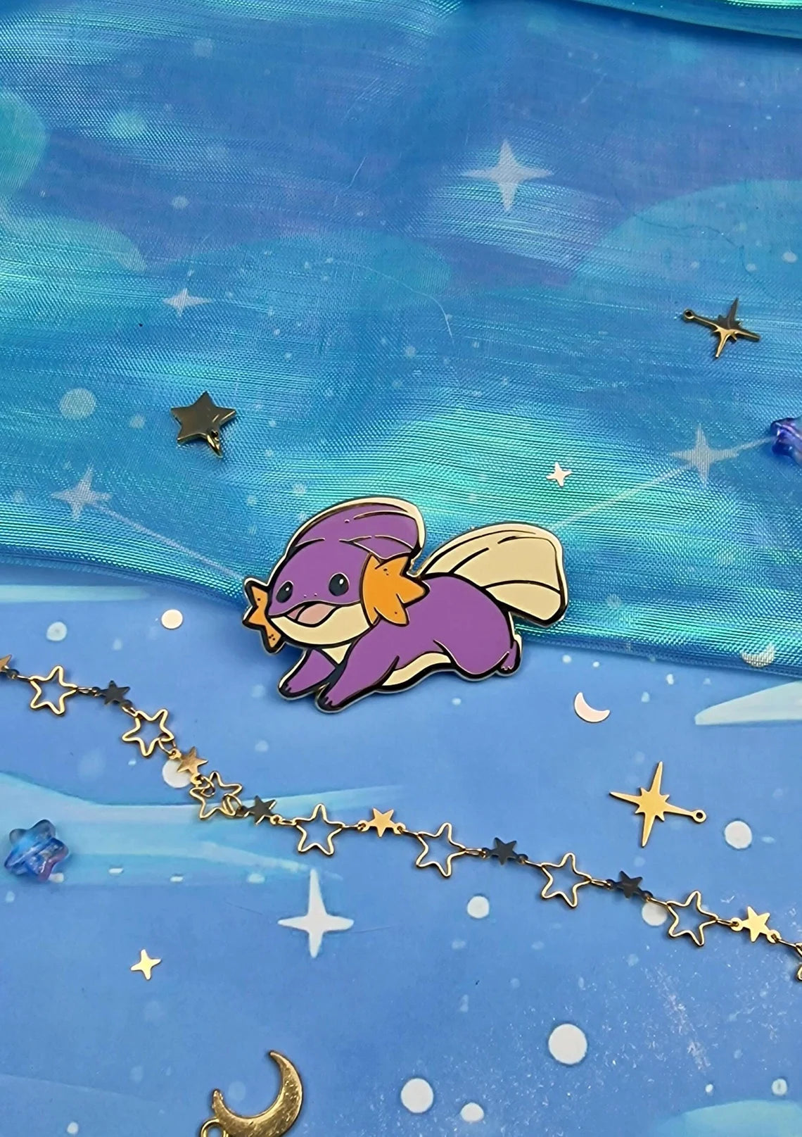 Cute | Collector Pin | Kawaii | Japanese | Anime | Pokemon | Mudkip | Lapel Pin | Shiny | Hard Enamel | Lapel | Poképal | ellyonart