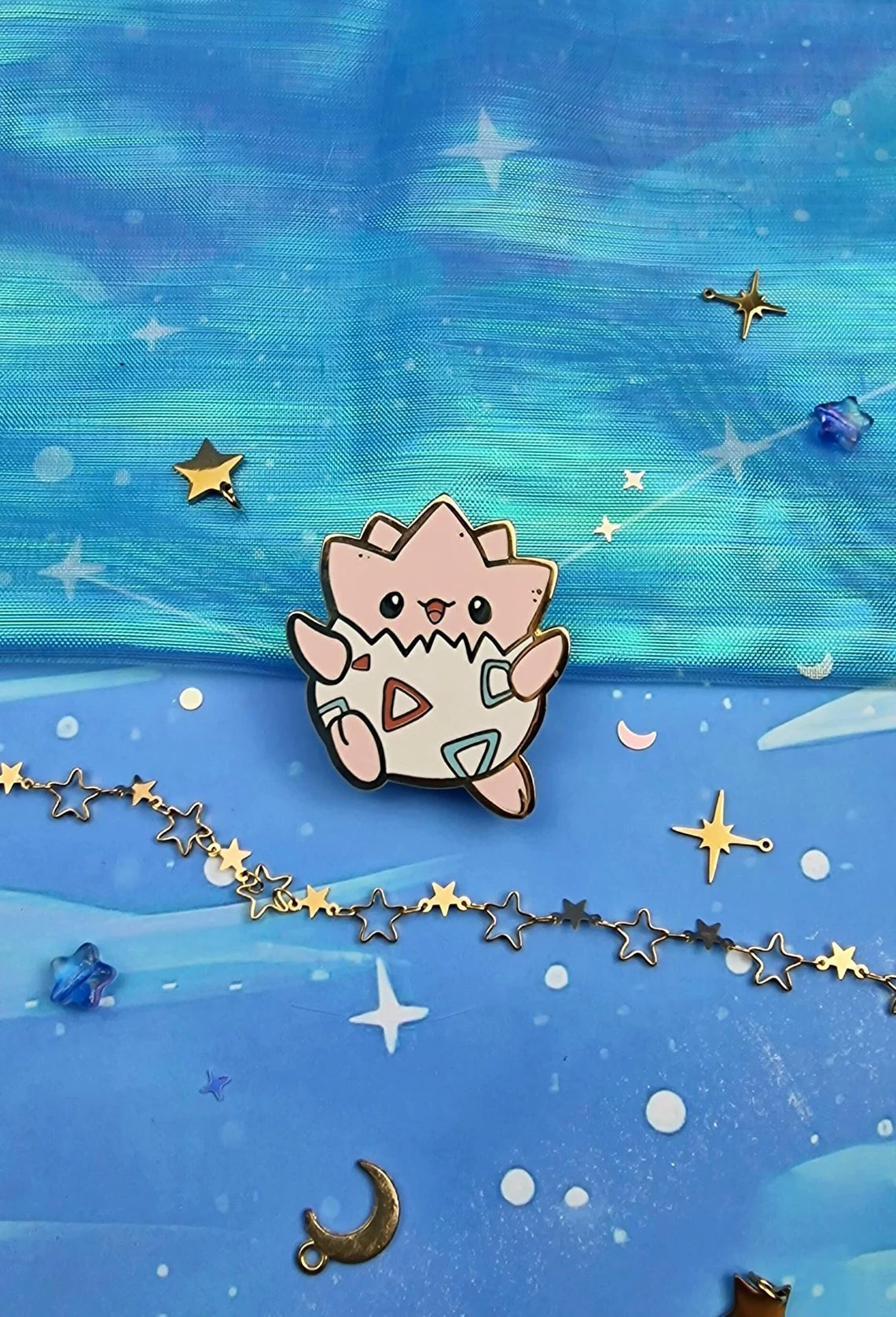 Cute | Collector Pin | Kawaii | Japanese | Anime | Pokemon | Togepi | Lapel Pin | Shiny | Hard Enamel | Lapel | Poképal | ellyonart
