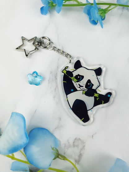 Panda Keyring | Bamboo | Acrylic | Keychain | Cute | Gift | Accessories