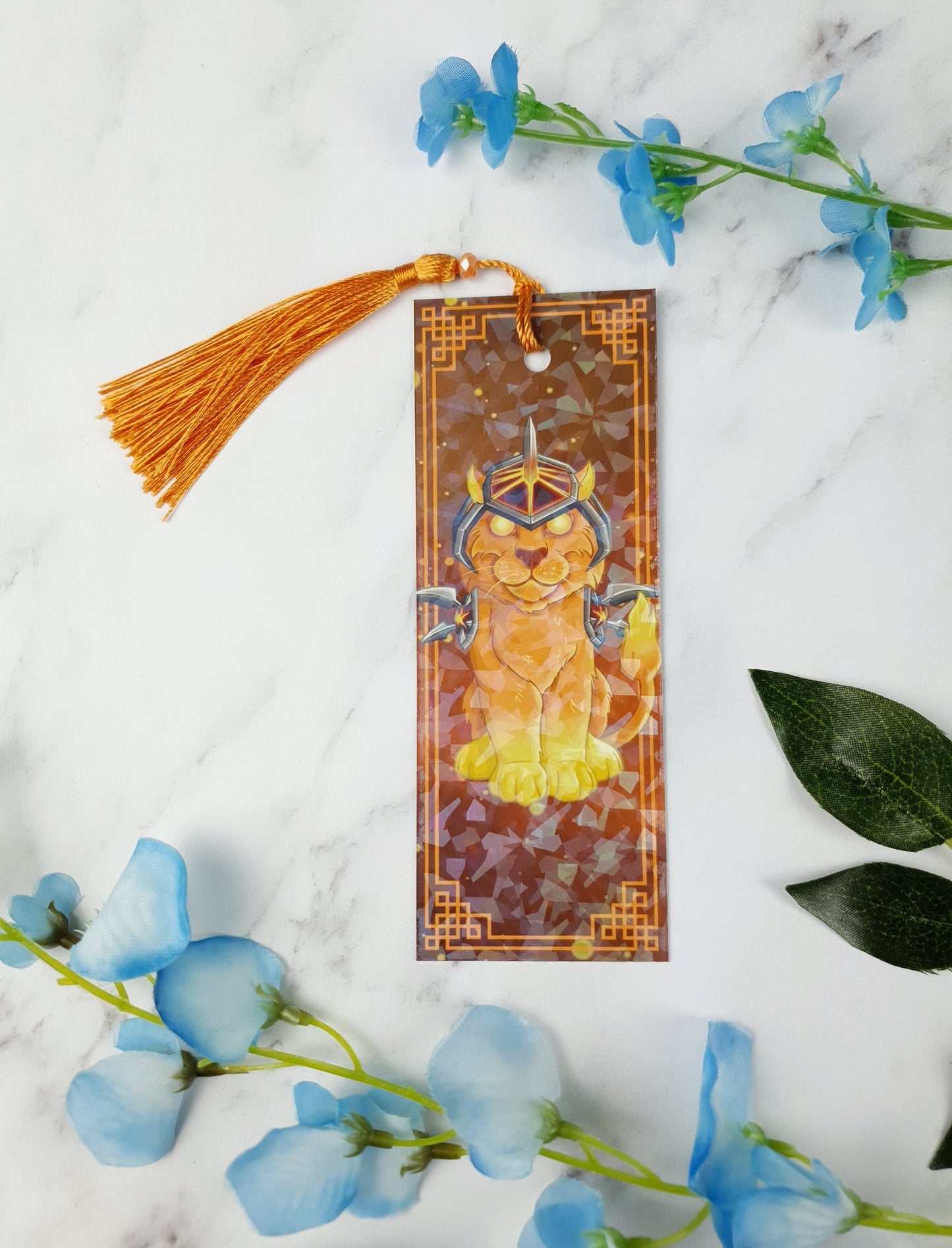 Fire Kitten | Cat | Fire Cat | Firelands | Glossy | Holographic | Game themed | Bookmark