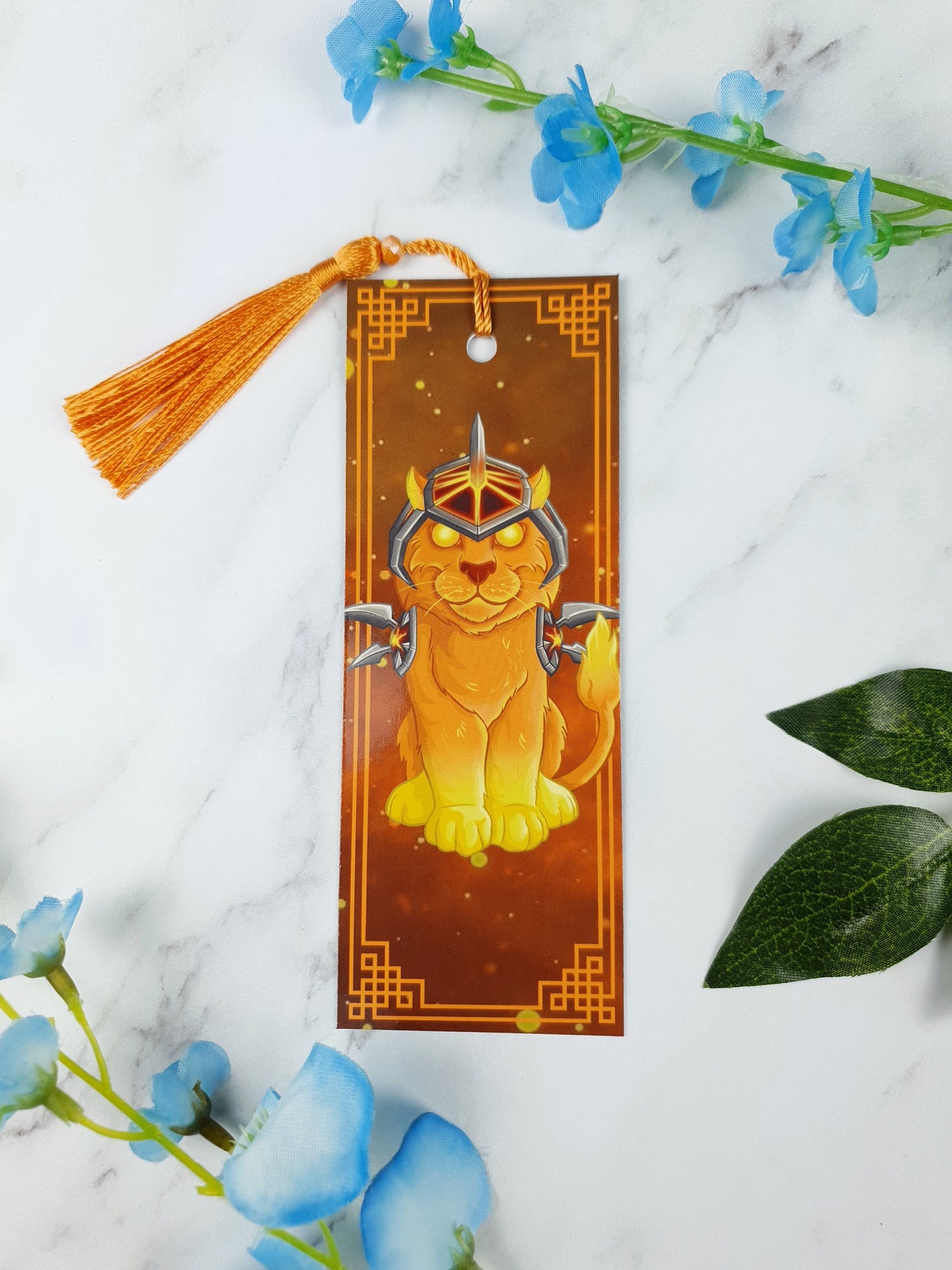 Fire Kitten | Cat | Fire Cat | Firelands | Glossy | Holographic | Game themed | Bookmark