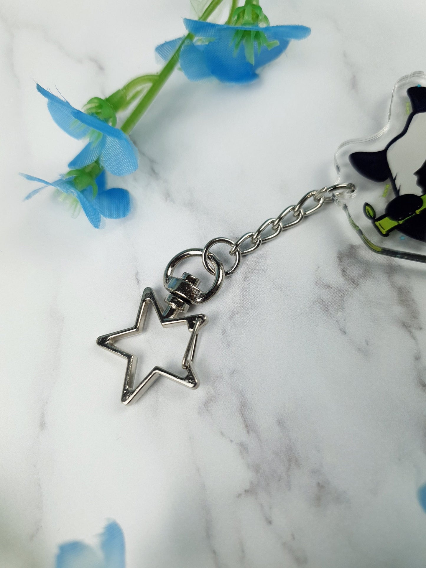 Panda Keyring | Bamboo | Acrylic | Keychain | Cute | Gift | Accessories