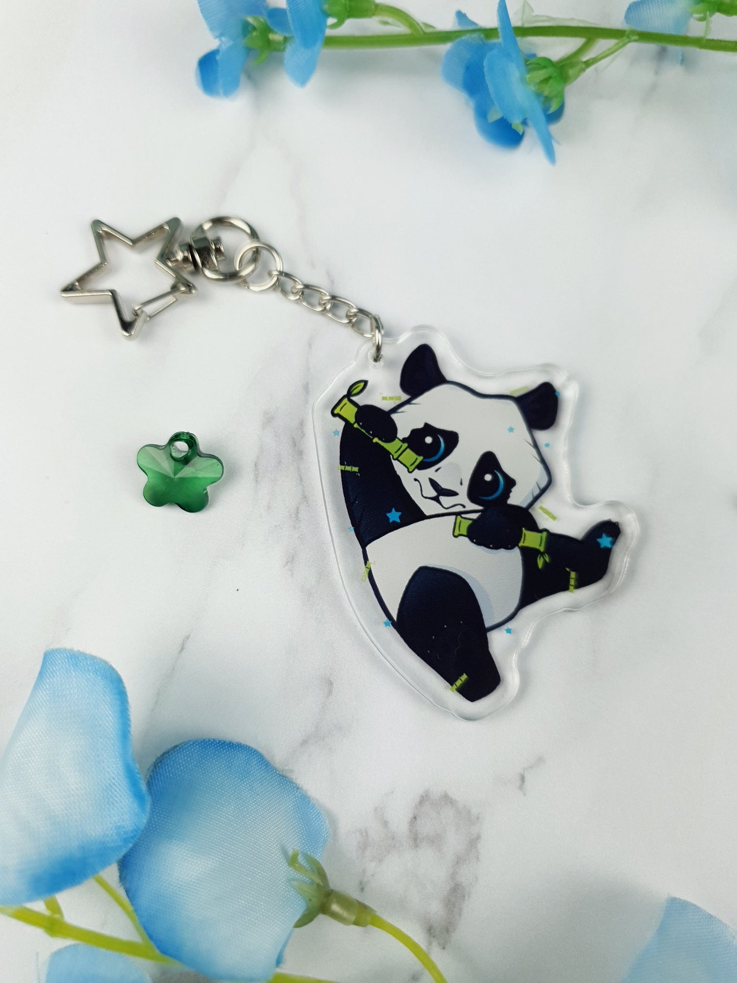 Panda Keyring | Bamboo | Acrylic | Keychain | Cute | Gift | Accessories