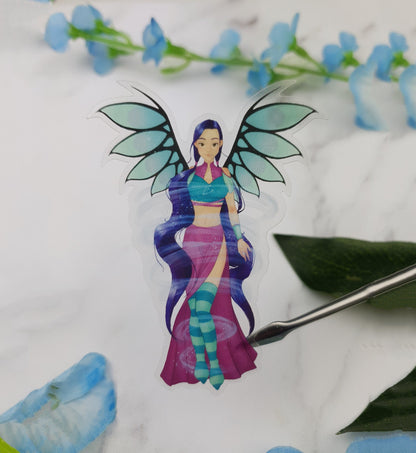 Haylin | Witch | W.i.t.c.h. | Kondrakar | Air | Translucent | Transparent | Scrapbooking | Journaling | Fantasy | ellyonart | Sticker