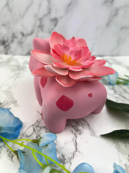 Cute | Pokemon inspired | Lotus | Figure | Bulbasaur | ellyonart | decoration