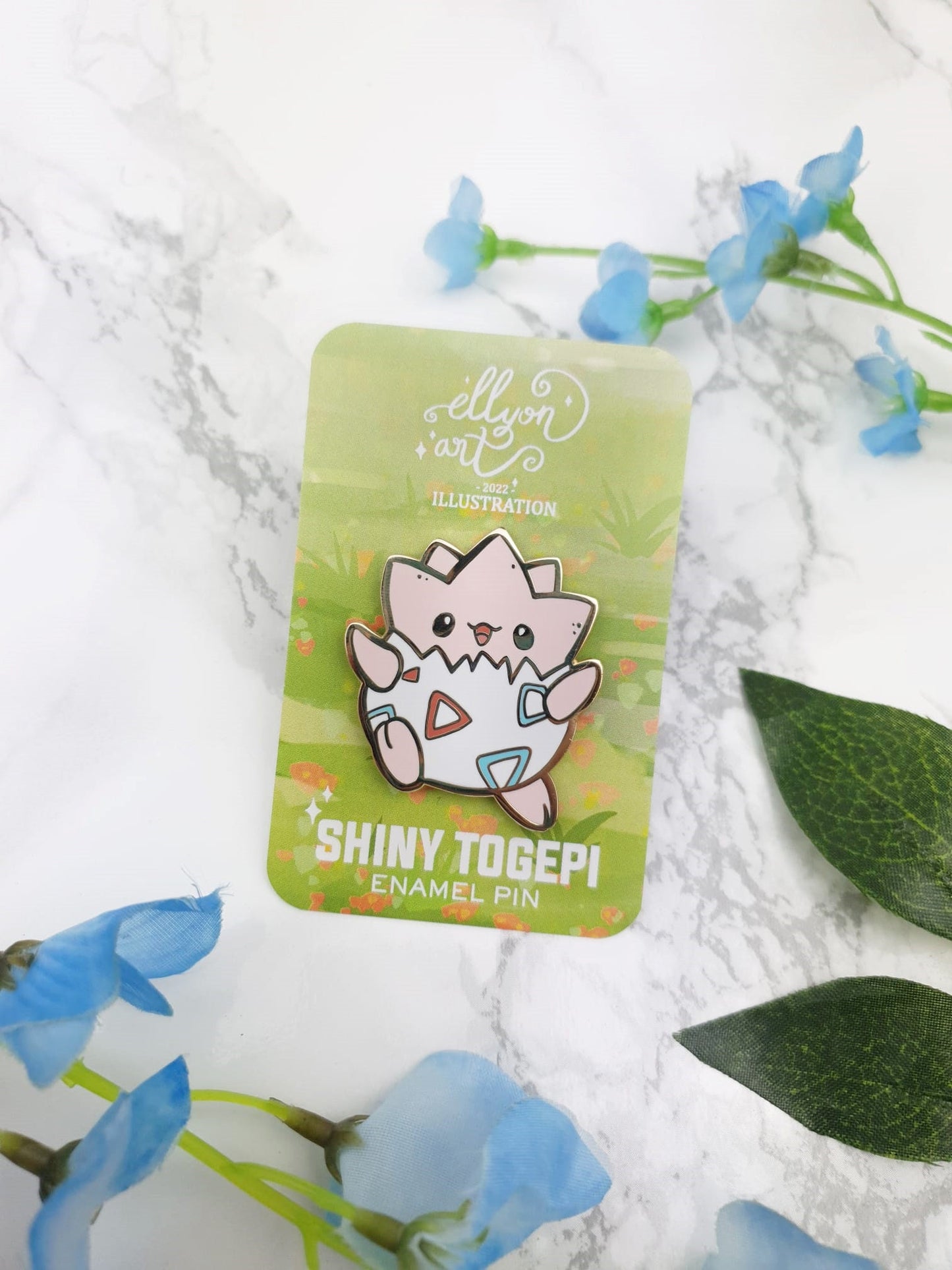 Cute | Collector Pin | Kawaii | Japanese | Anime | Pokemon | Togepi | Lapel Pin | Shiny | Hard Enamel | Lapel | Poképal | ellyonart
