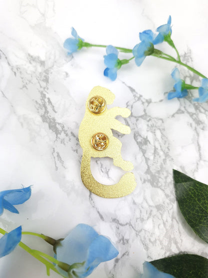 Moon Spirit | Collector Pin | Moon Cat | Mystical Creature | Constellation | Enamel Pin | Lapel Pin | Protector | Moon | ellyonart