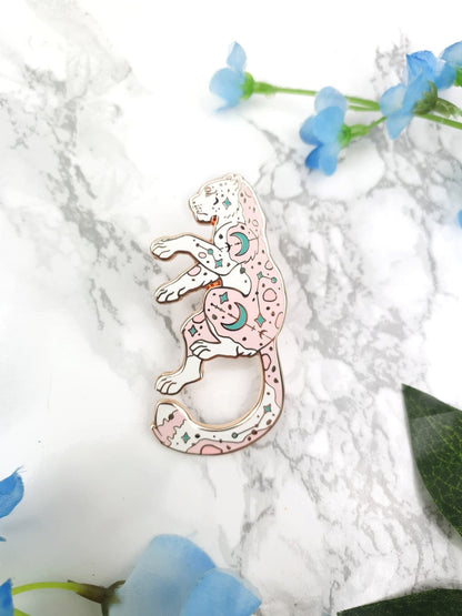 Moon Spirit | Collector Pin | Moon Cat | Mystical Creature | Constellation | Enamel Pin | Lapel Pin | Protector | Moon | ellyonart