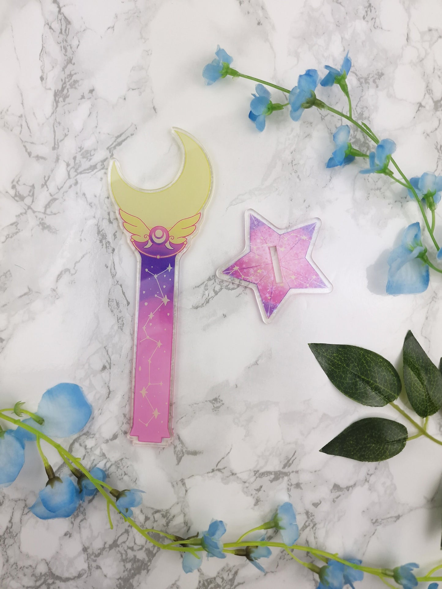 Kawaii Washi Stand | Desk Accessory | Magical Wand | Star | Washi Tape Holder | Constellation | Cute Desk Accessory | Moon | ellyonart
