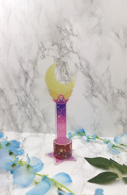 Kawaii Washi Stand | Desk Accessory | Magical Wand | Star | Washi Tape Holder | Constellation | Cute Desk Accessory | Moon | ellyonart