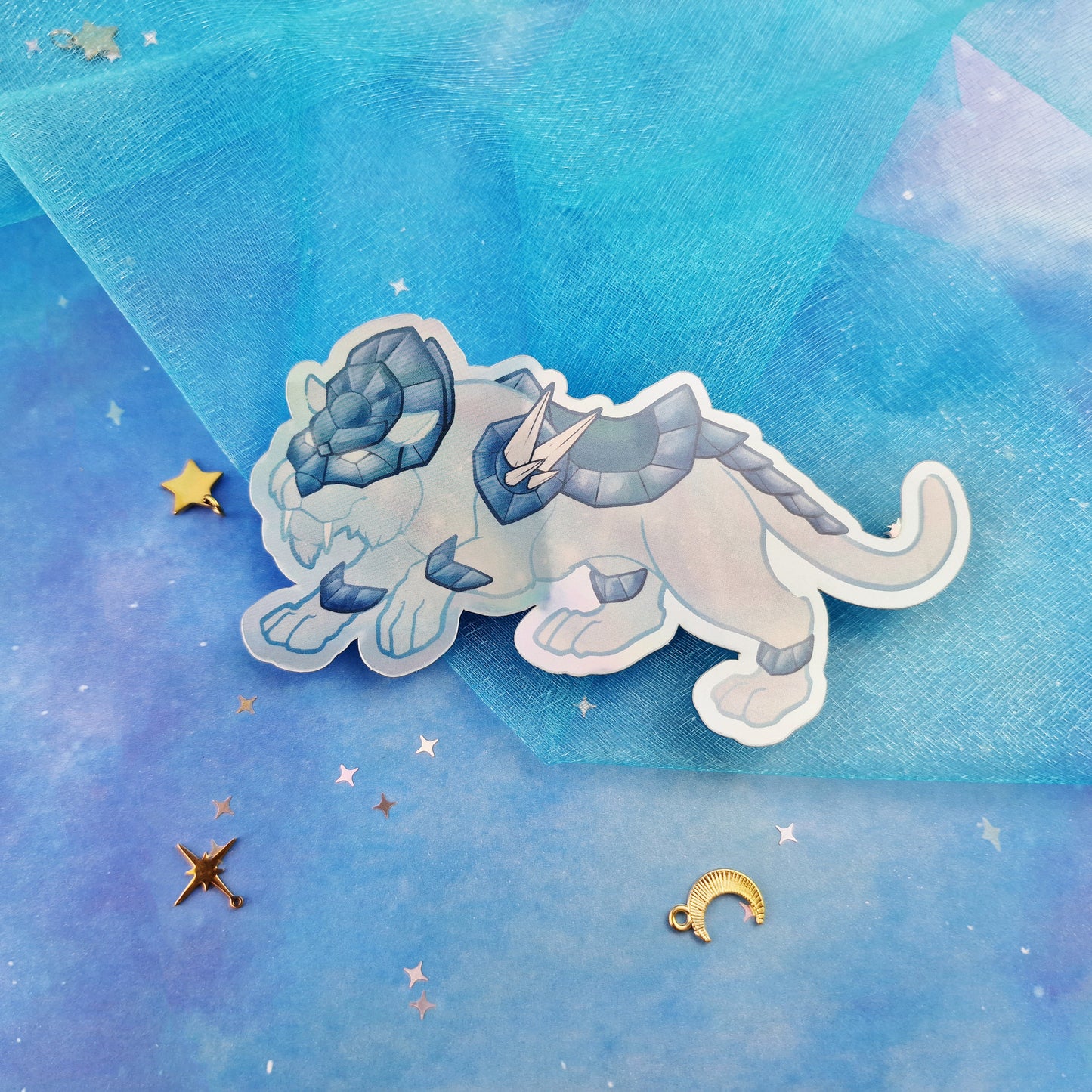 Spectral | Ethereal Tiger | Celestial | Beast | Swift | Game themed | Holographic | Collector | Sticker | Cat | ellyonart