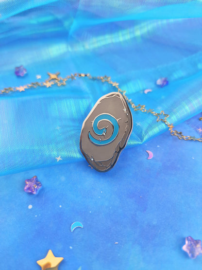 Stone of Hearth | UV | Blue Stone | Homebound | Inkeeper | Game inspired | ellyonart | Enamel Pin | Lapel Pin | Pin Badge | Fantasy
