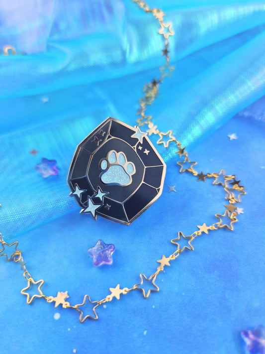 Ethereal Gems | series | Glow in the Dark | UV | collection | glitter | ellyonart | Enamel Pin | Lapel Pin | Pin Badge | Fantasy | Gift