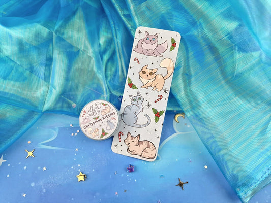 Christmas Kitties | Bundle | Cats | Bookmark | Scrapbooking | Winter | Washi Tape | Cosy | Xmas | Kawaii | Gift | Candy Cane | ellyonart