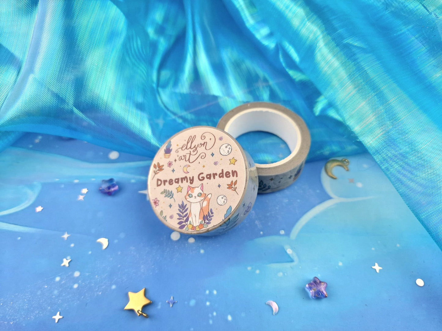 Kawaii Washi Tape | Dreamy Garden | Stationery | Cats | Decorative Tape | Kawaii | Cute | Scrapbooking | Journaling | ellyonart