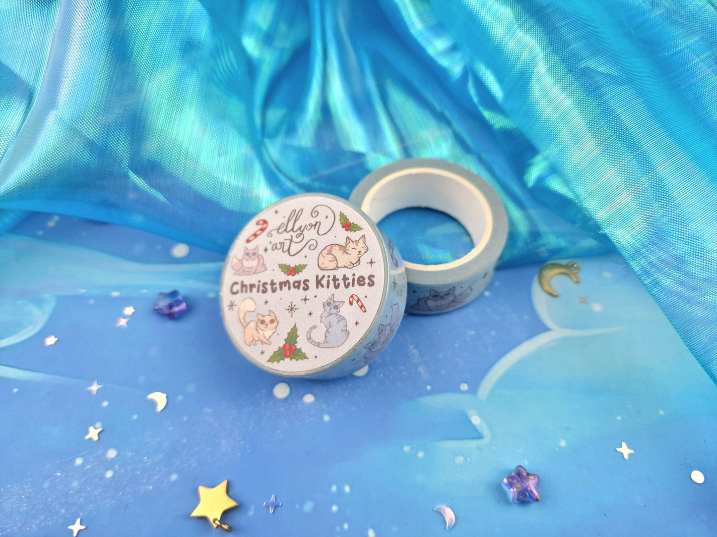 Christmas Kitties | Bundle | Cats | Bookmark | Scrapbooking | Winter | Washi Tape | Cosy | Xmas | Kawaii | Gift | Candy Cane | ellyonart
