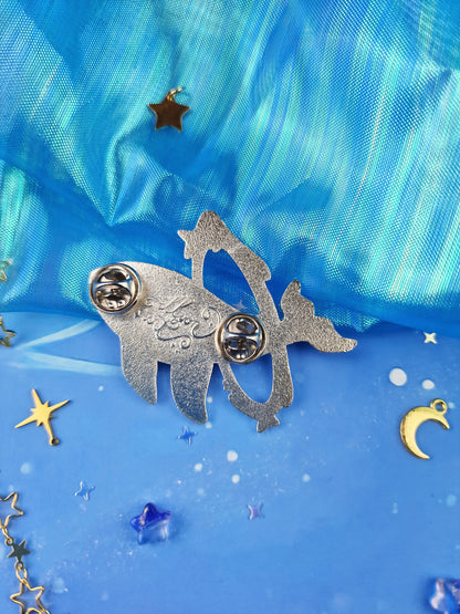 Cetus | COMOS | series | collection | Whale | Galaxy | Constellation | ellyonart | Enamel Pin | Lapel Pin | Pin Badge | Fantasy | Gift