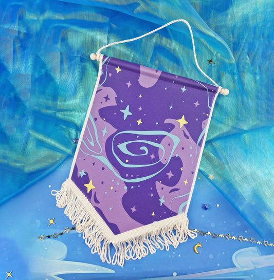 Banner | COSMOS | Enamel Pin | Lapel Pin | Pin Badge | Collection | Display | Banner | Collection | Galaxy | Flag | Gift | ellyonart
