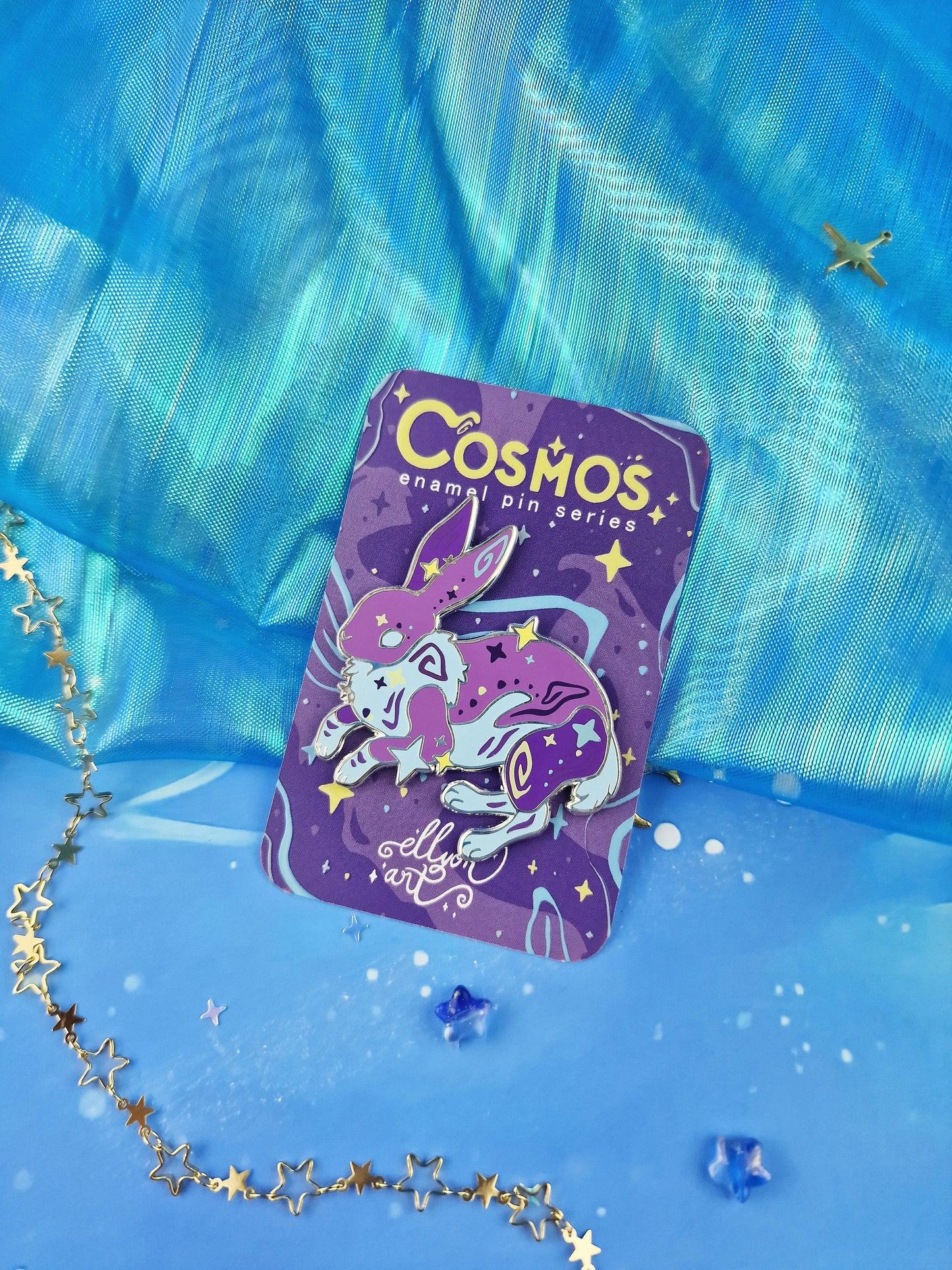 Lupus | COMOS | series | collection | Bunny | Galaxy | Constellation | ellyonart | Enamel Pin | Lapel Pin | Pin Badge | Fantasy | Gift