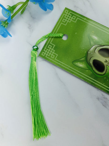 Skeletal Jelly Cat Bookmark | Spooky Green Slime Cat | Glossy or Holographic | Fantasy Game-Inspired Book Gift | Cute & Creepy Companion