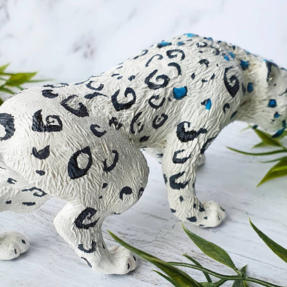 White Leopard | Snow Leopard | Spirit Animal | Cat | Fantasy | Magical | Game themed | Figure | Figurine | Sculpture | ellyonart