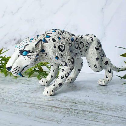 White Leopard | Snow Leopard | Spirit Animal | Cat | Fantasy | Magical | Game themed | Figure | Figurine | Sculpture | ellyonart