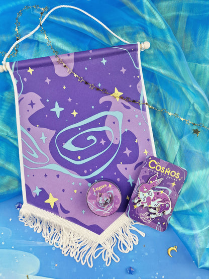 Lupus | COMOS | series | collection | Bunny | Galaxy | Constellation | ellyonart | Enamel Pin | Lapel Pin | Pin Badge | Fantasy | Gift
