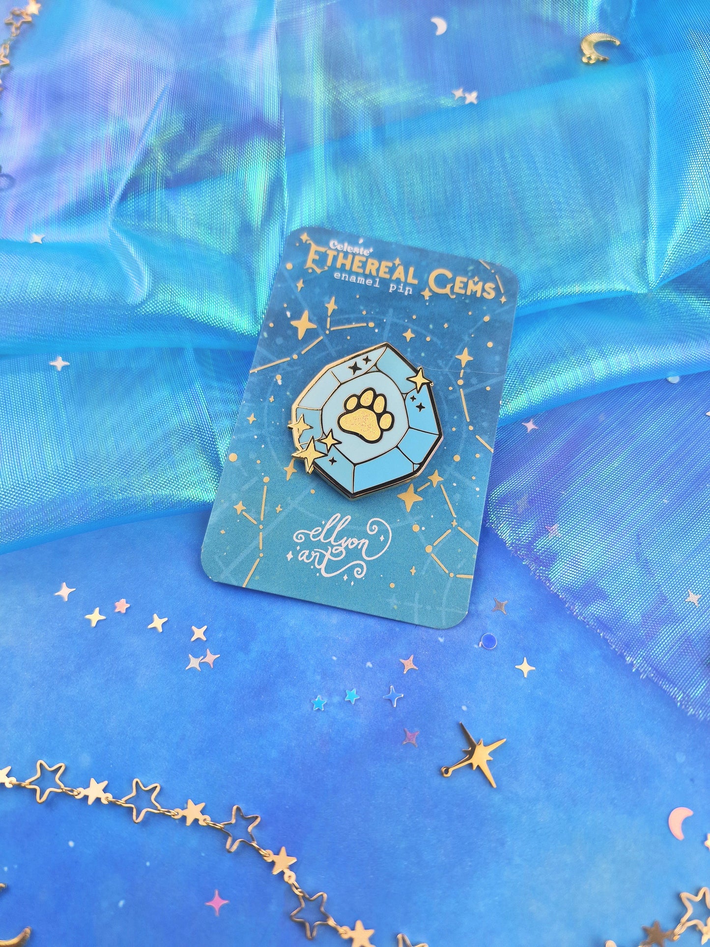 Ethereal Gems | Bundle | Glow in the Dark | UV | collection | glitter | ellyonart | Enamel Pin | Lapel Pin | Pin Badge | Fantasy | Gift